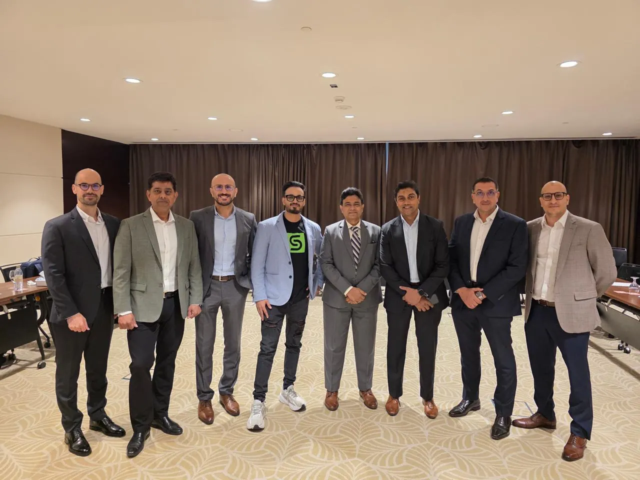 Abdul Razack of Virtech with members of the Cohesity and VAD Technologies teams after the sessions