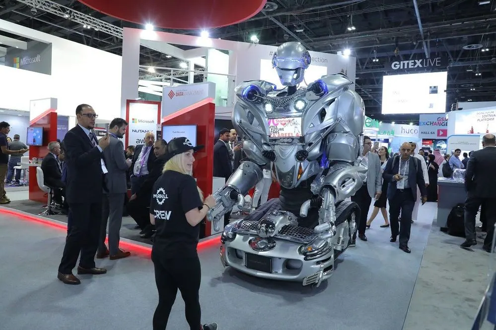 Robot exhibit at GITEX Technology Week 2018
