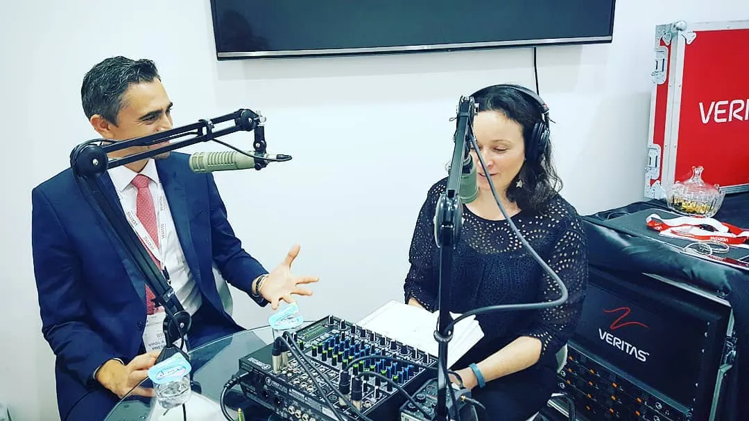 Broadcast interview at the Veritas stand, GITEX 2018