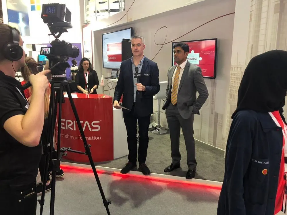 Video interview at the Veritas stand, GITEX 2018