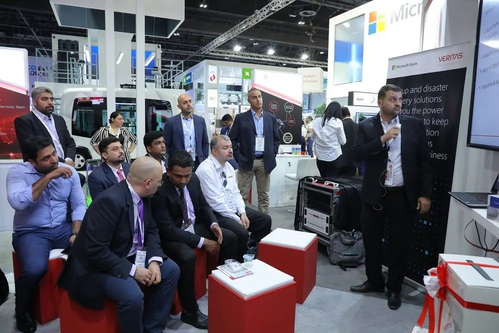 Presentation at the Veritas stand, GITEX 2018